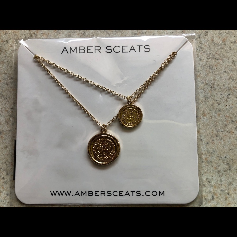 Amber Sceats Double Coin Necklace
